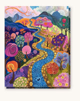 Abstract Fields paint by numbers kit