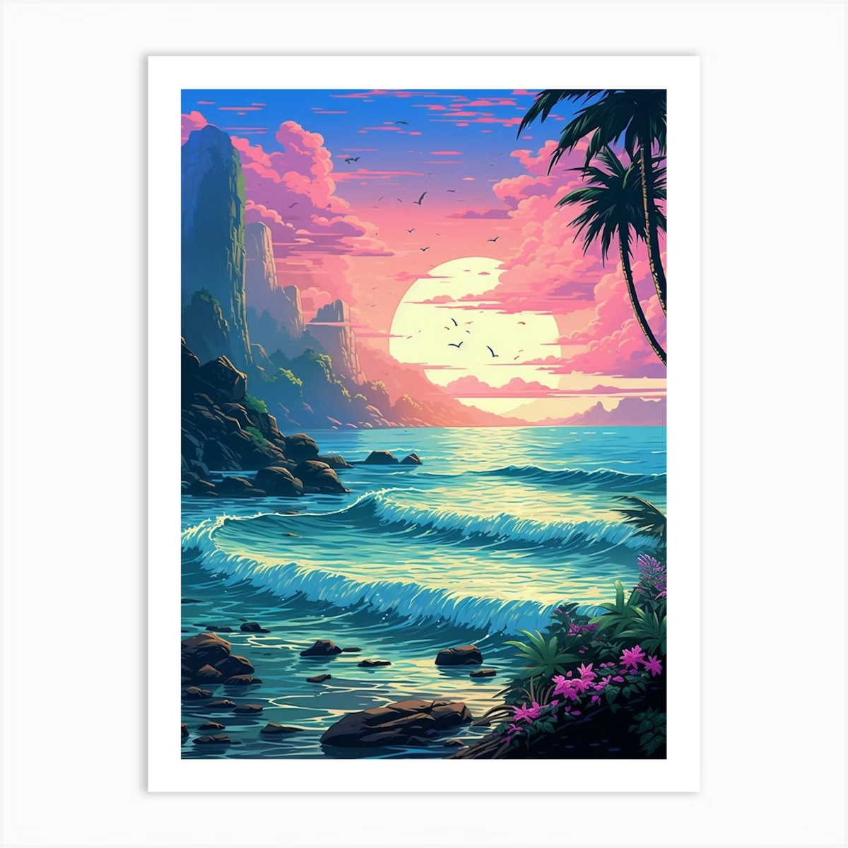 Embrace on the Sea paint by numbers kit by Artistry By Numbers