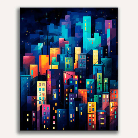 Tokyo at Night Paint by Numbers: Neon, Rain, and the Perfect City Glow