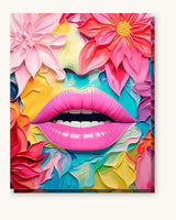 Lips Expression paint by numbers kit
