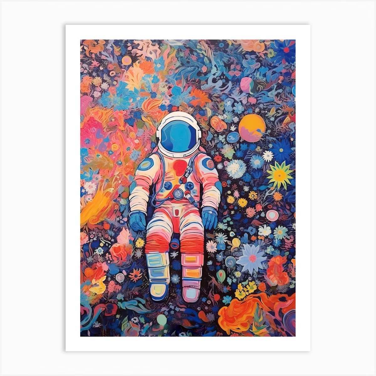 Prismatic Spacewalker - Paint by Numbers paint by numbers kit by Artistry By Numbers