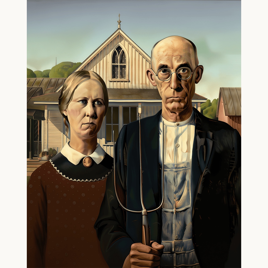 Rural Couple Painting by Numbers Premium Kit paint by numbers kit by Artistry By Numbers