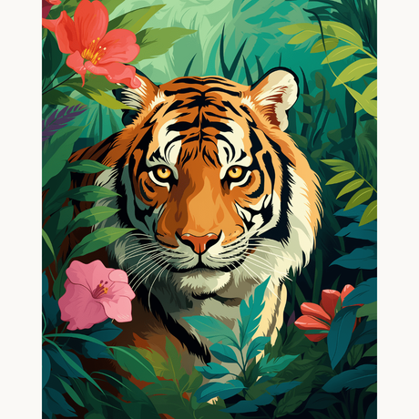 Best Tiger Paint by Numbers Kits for Bold, Striking Art