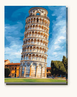 Tower of Pisa paint by numbers kit