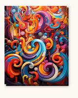 Twisting Colors paint by numbers kit