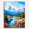 Alpine River Majesty - Premium Art Collection