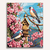 The Birdhouse Painting by Numbers Premium Kit