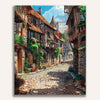 Cobblestone Alley Painting by Numbers Kit
