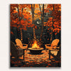 Fireside Serenity Painting by Numbers Kit
