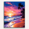Dusky Ocean Rhythms Painting by Numbers Kit