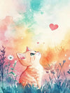 Cute Kitten Cat Painting by Numbers Premium Kit