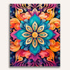 Cyan Blossom Painting by Numbers Premium Kit