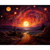 Dancing Dusk Painting by Numbers Premium Kit