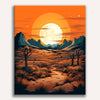Desert Glow Wander Painting by Numbers Kit