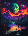 Epic Starry Night Painting by Numbers Kit