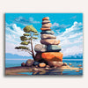 The Balanced Boulder - Premium Art Collection
