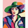 Lady in a Hat Painting by Numbers Premium Kit