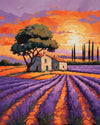 Lavender Fields at Sunset paint by numbers kit