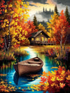 Misty Autumnal Peace - Premium Art Collection