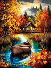 Misty Autumnal Peace - Premium Art Collection