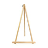 Pine tabletop easel standing open
