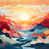 Prismatic Peaks Painting by Numbers Premium Kit