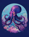 Purple Octopus Premium Collection Canvas Art Kit