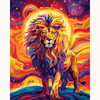 Radiant Sun Lion Premium Collection Canvas Art Kit