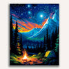 Camping in The Woods - Premium Art Collection