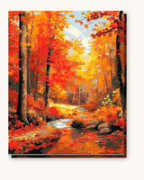Autumn River Splendor paint by numbers kit