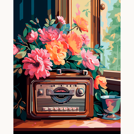 Painting Georgia O'Keeffe's Flowers by Numbers