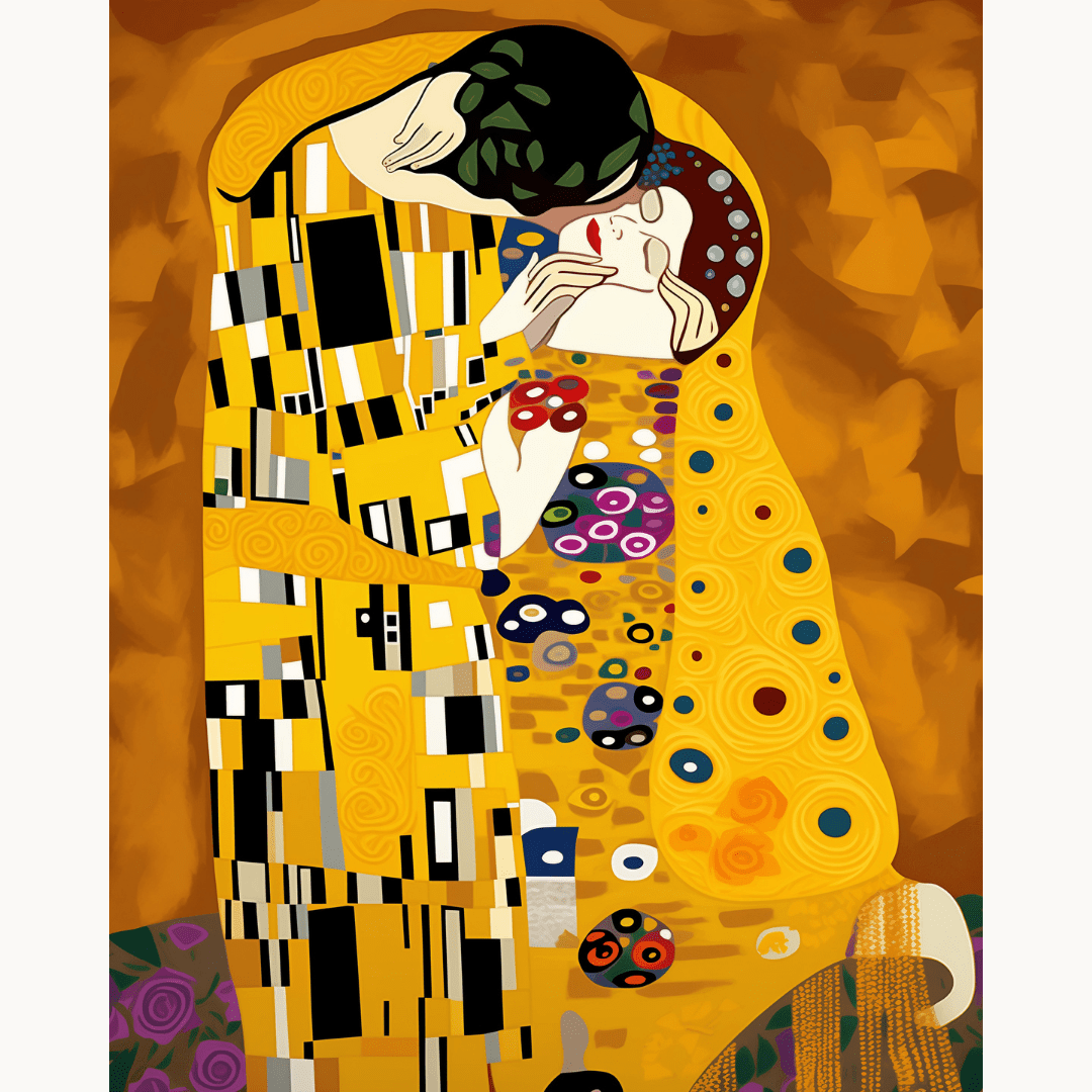 Gustav Klimt The Kiss paint by numbers kit by Artistry By Numbers