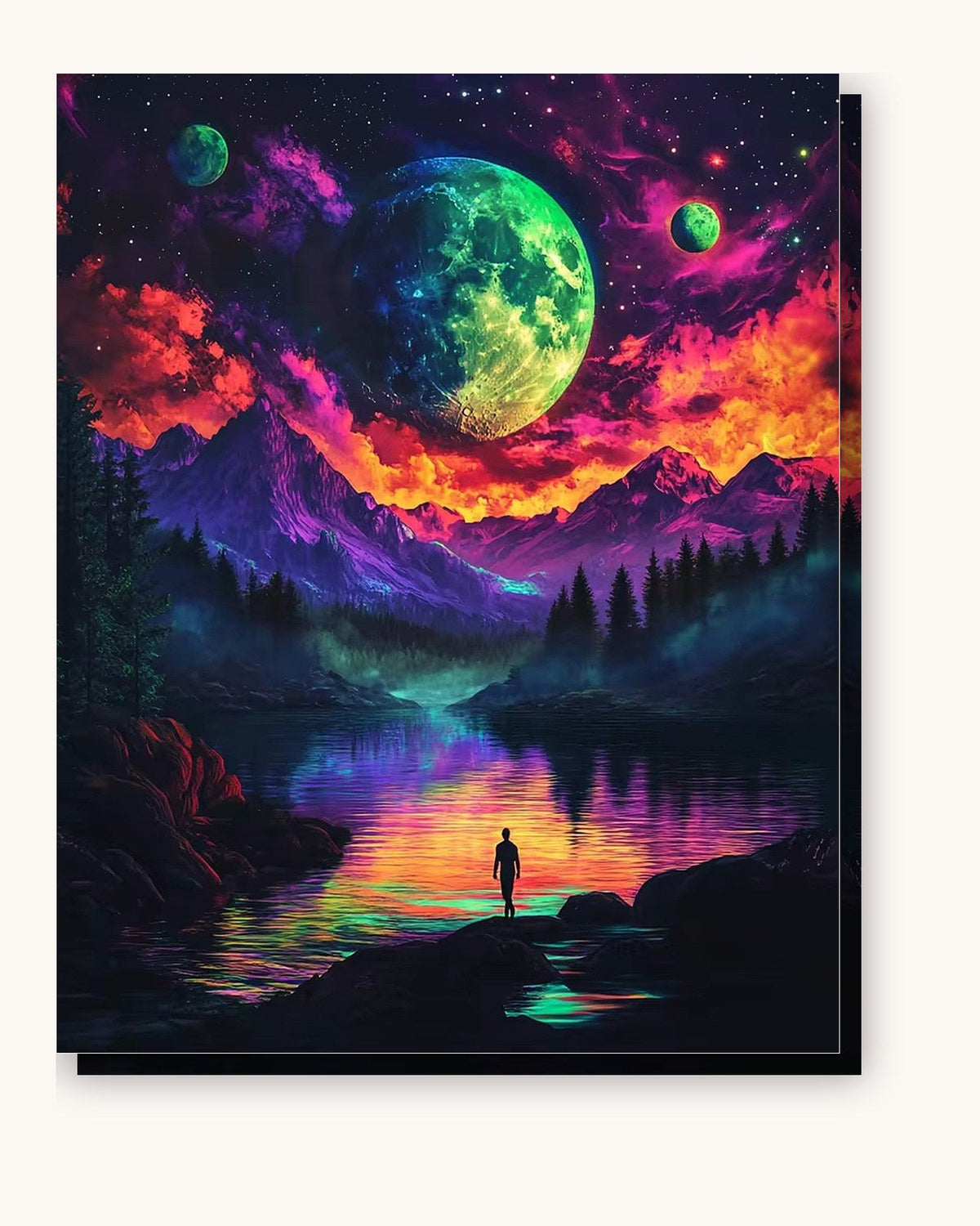 Epic Starry Night paint by numbers kit