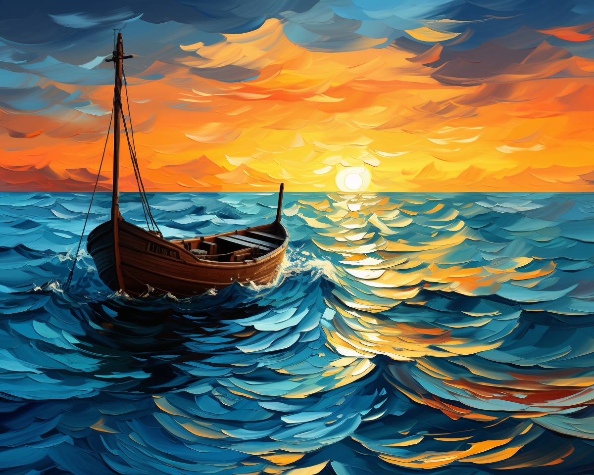 Evening Sail Painting by Numbers Premium Kit paint by numbers kit by Artistry By Numbers