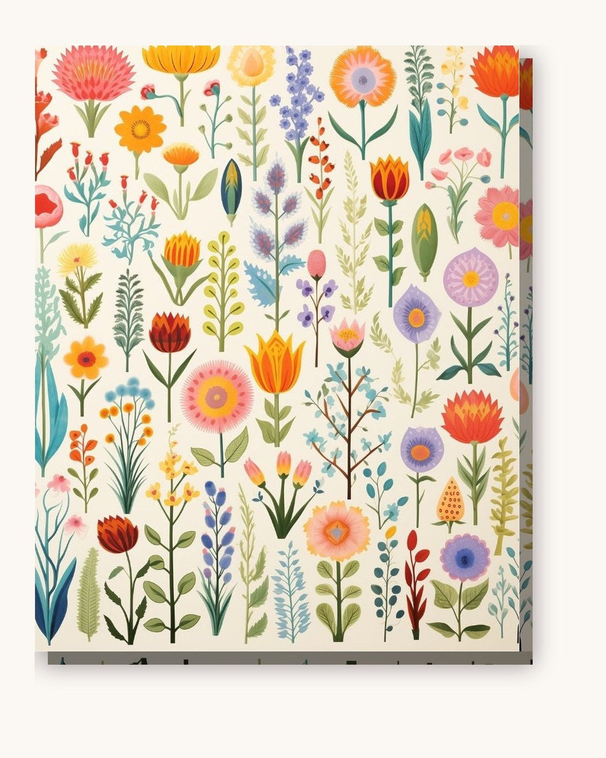 Flower Assortment paint by numbers kit