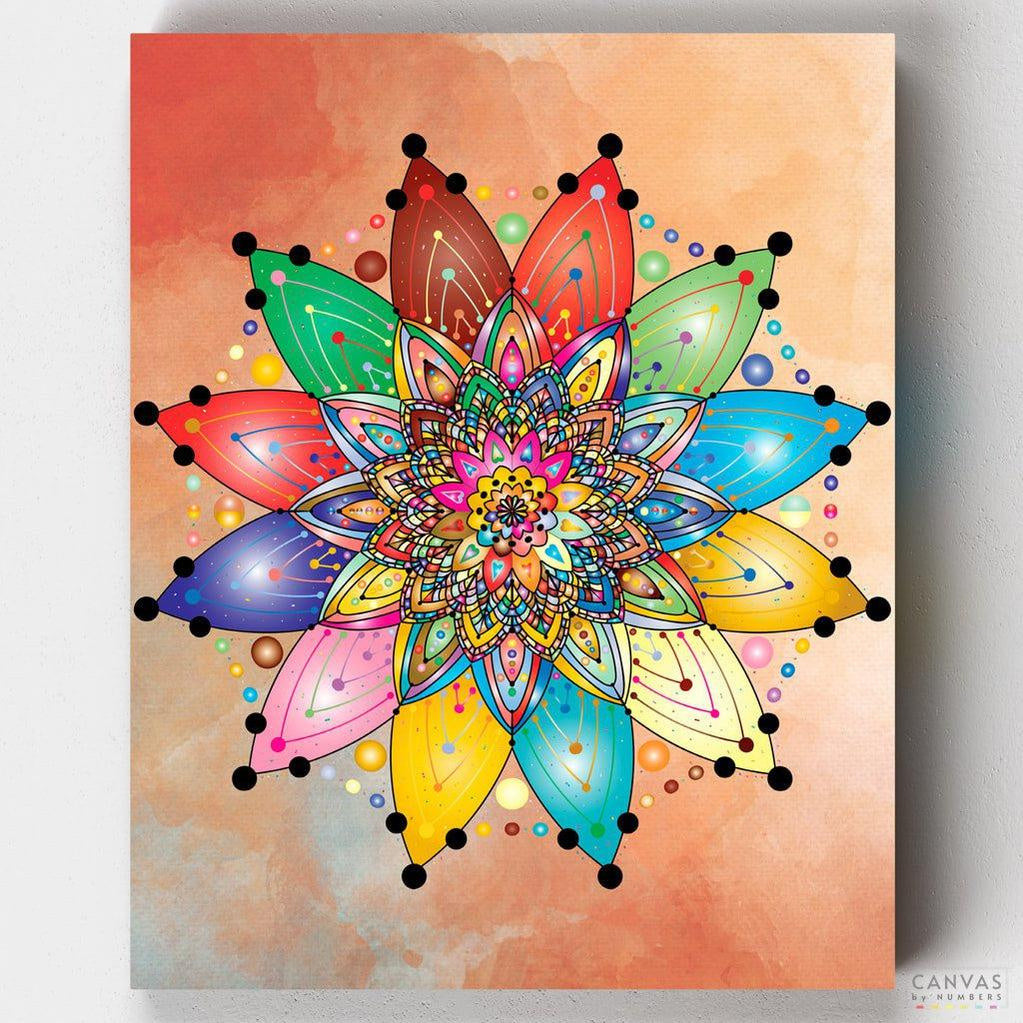 Grateful Mandala paint by numbers kit by Artistry By Numbers