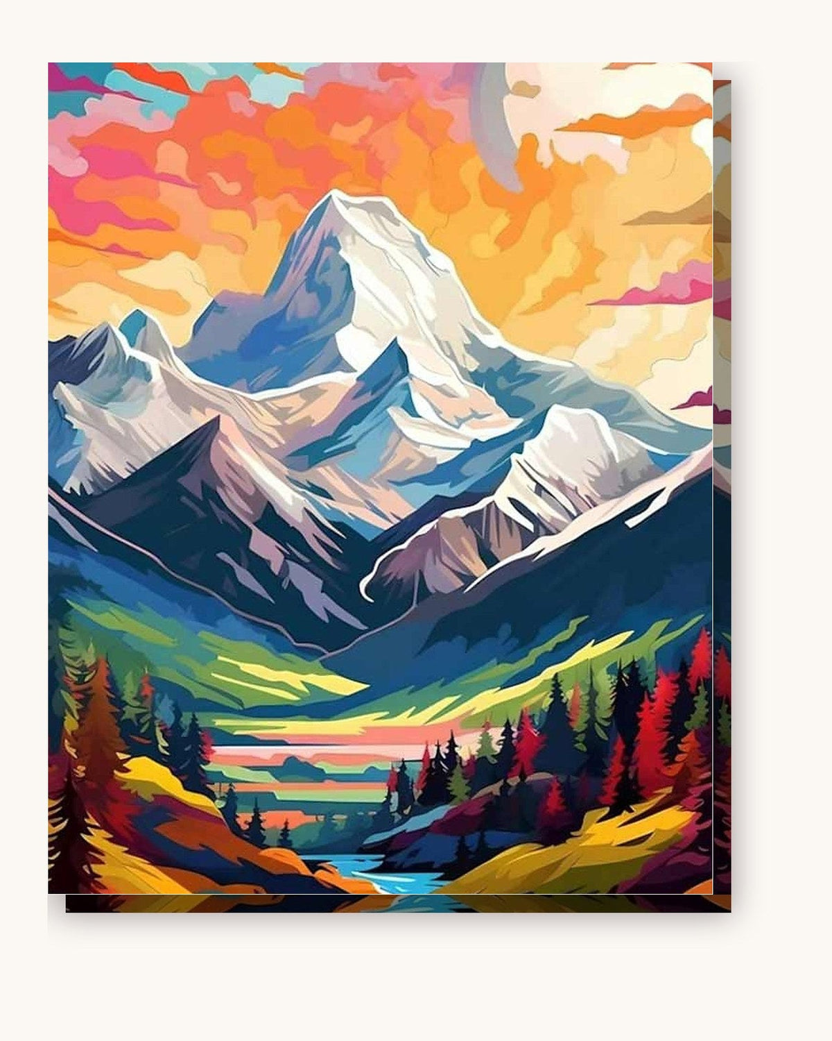 Highland Panorama paint by numbers kit