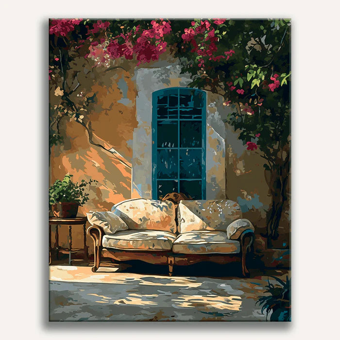 Grandparents' House paint by numbers kit by Artistry By Numbers