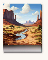 Canyonland Monoliths paint by numbers kit