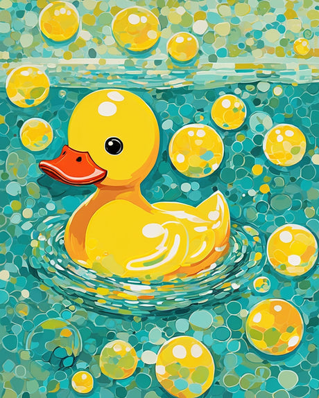 Bathroom Wall Art Ideas Using Paint by Numbers