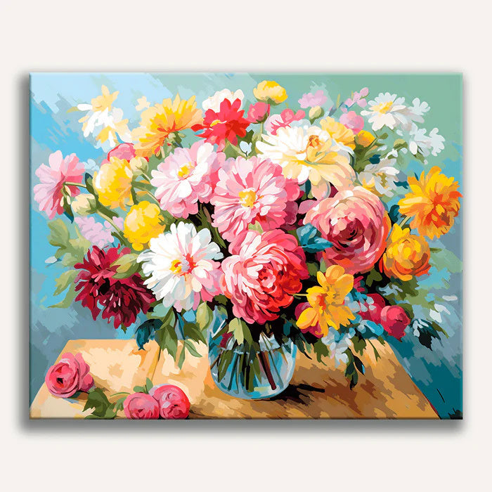 Blossom Still Life paint by numbers kit by Artistry By Numbers
