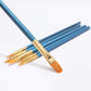 The round brushes tapering to a fine point