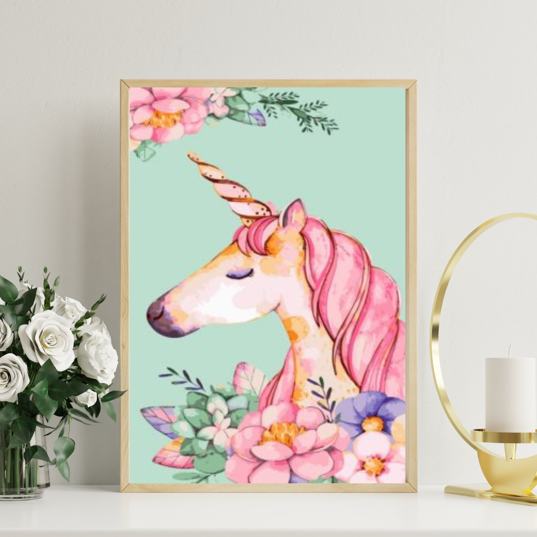 Dreamy Floral Unicorn