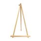 Pine tabletop easel standing open