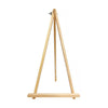 Pine tabletop easel standing open