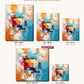 Abstract Expressionism canvas sizes from 12 x 12 to 23.5 x 23.5 inches