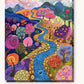Abstract Fields paint by numbers kit on stretched canvas