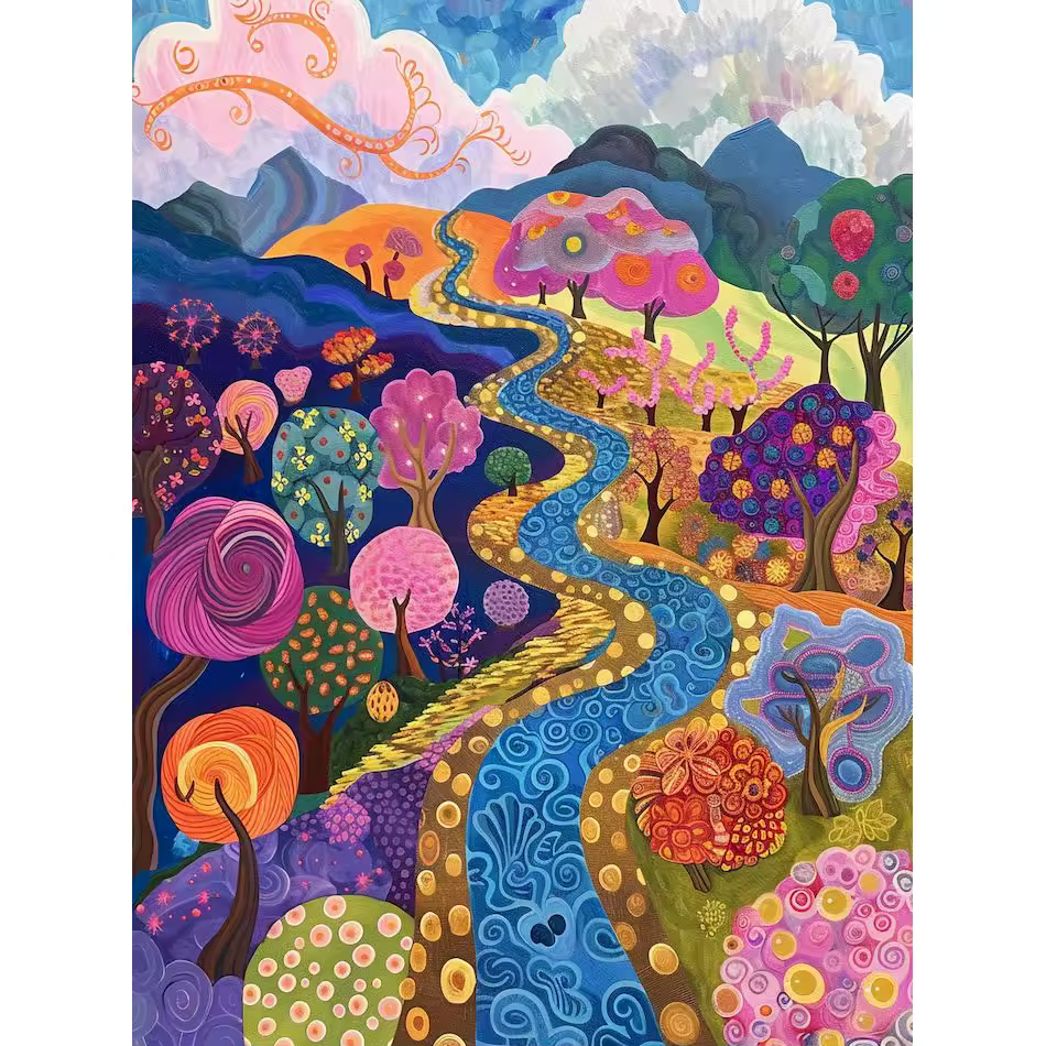 Abstract Fields Painting by Numbers Premium Kit