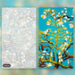 Almond Blossom after Van Gogh paint by numbers kit, before and after