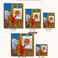 Artist Cat canvas sizes from 12 x 12 to 23.5 x 23.5 inches